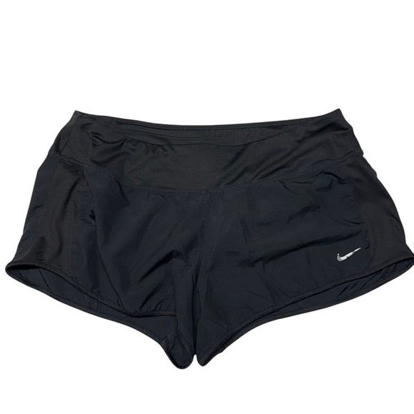 Nike Pants - Nike Dri-FIT Womens Running Shorts Black Size L Built-in Liner Drawstring